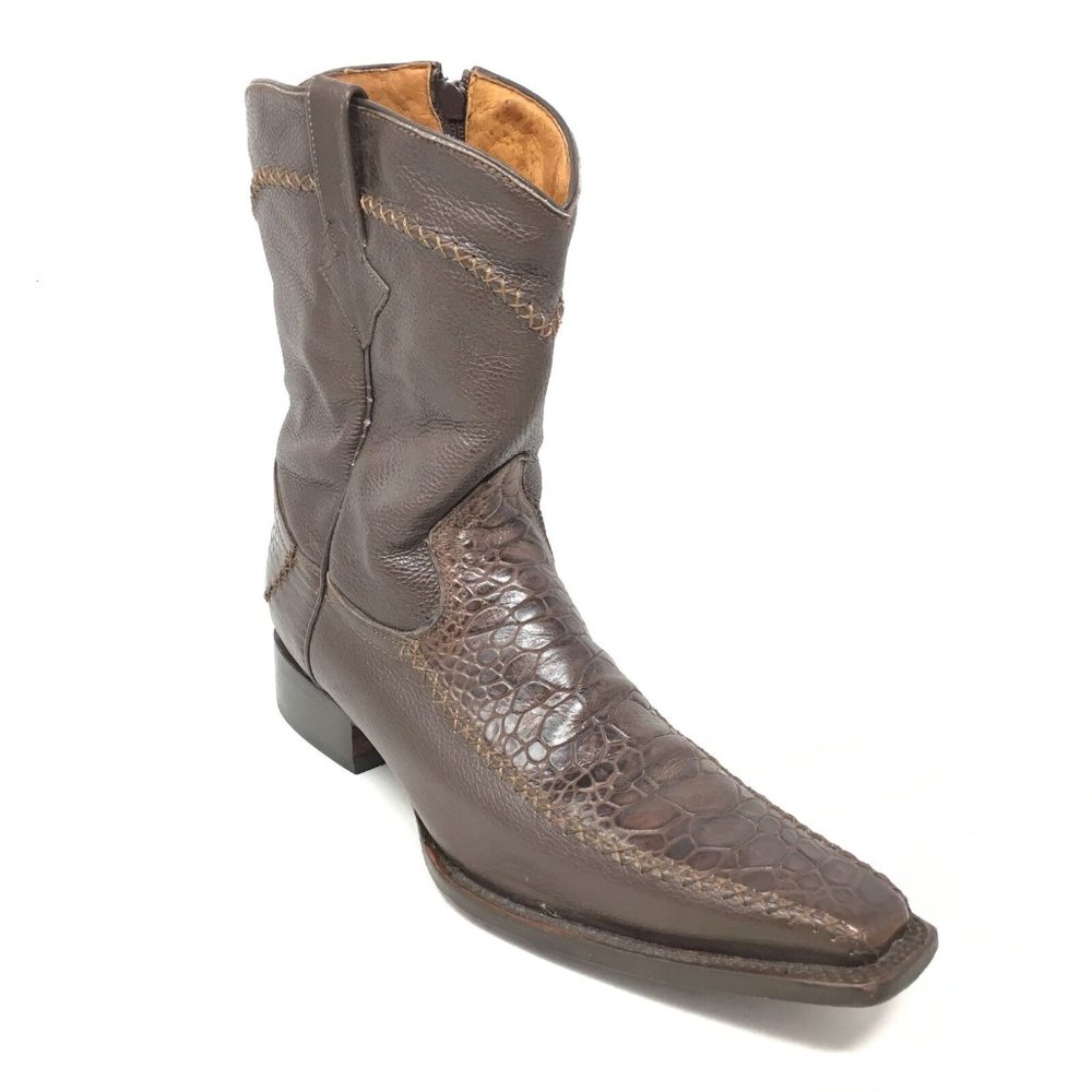 El Presidente Western Boots Size 11 Brown Croc